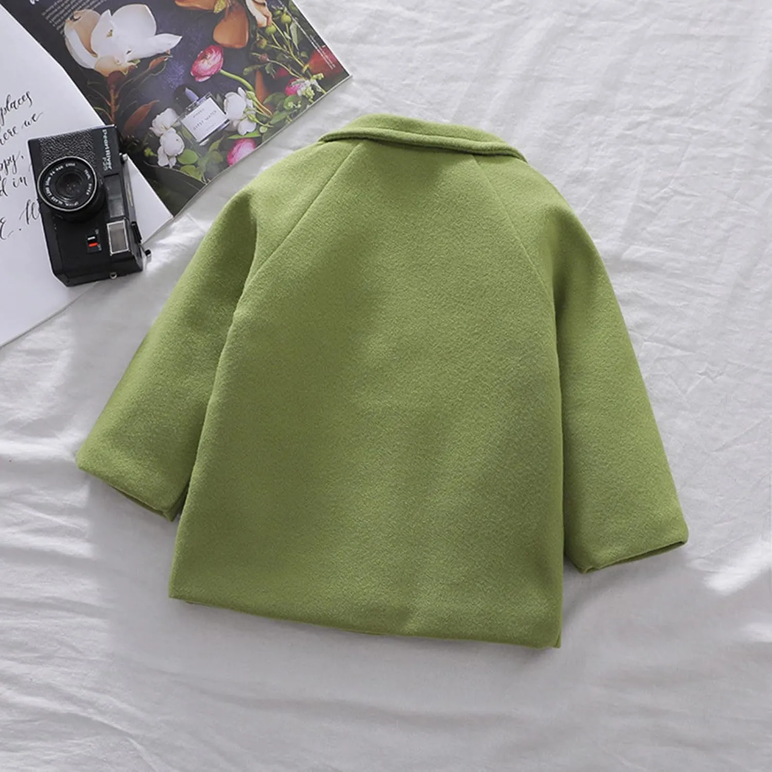1-5 Years Windproof Winter Toddler Coat Wool Kids Outerwear Girls Blends Jacket Warm Baby Girls Coat&Jacket
