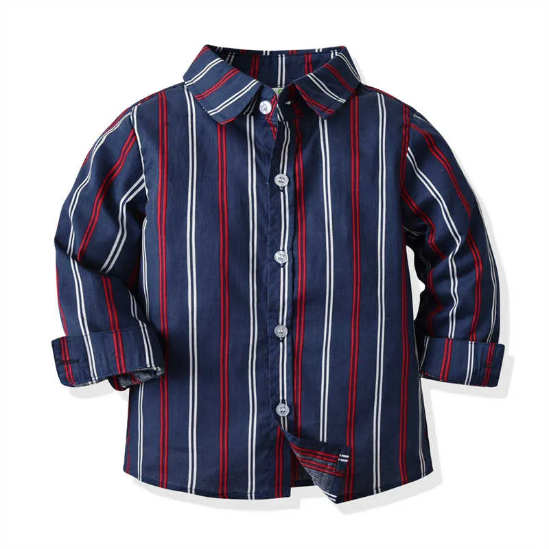 2 Pieces Set Baby Kid Boys Birthday Party Striped Bow Shirts And Solid Color Jumpsuits Wholesale 211109440