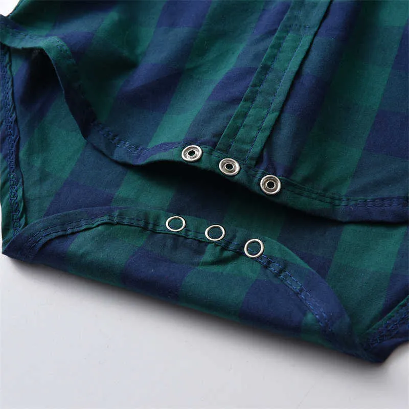 2 Pieces Set Baby Kid Boys Checked Bow Shirts And Solid Color Pants Wholesale 211109381