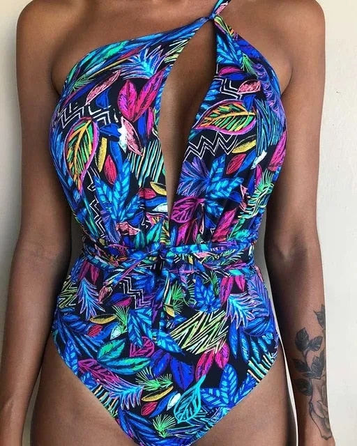 2019 Swimwear Women One Piece Backless Brazilian Monokini
