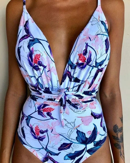 2019 Swimwear Women One Piece Backless Brazilian Monokini