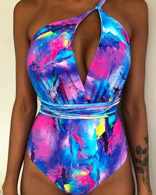 2019 Swimwear Women One Piece Backless Brazilian Monokini