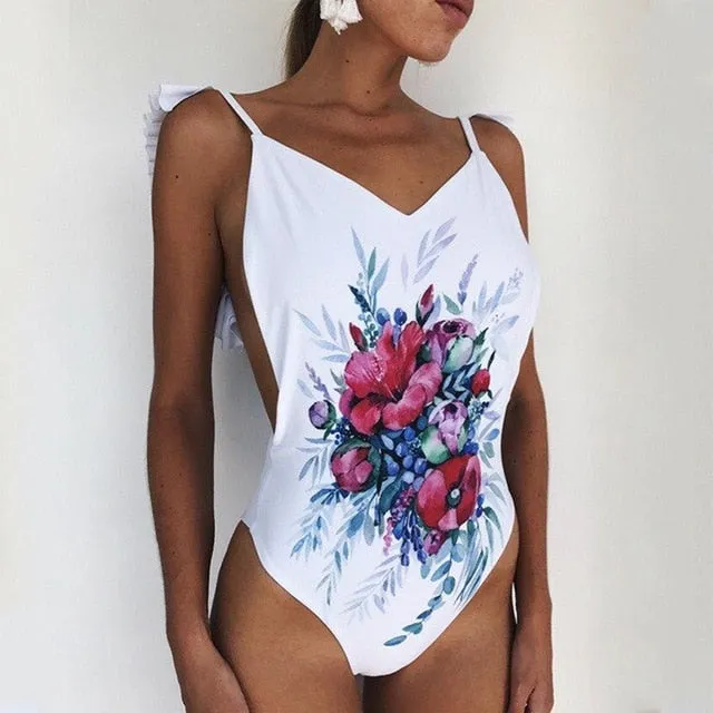 2019 Swimwear Women One Piece Push Up Brazilian Monokini