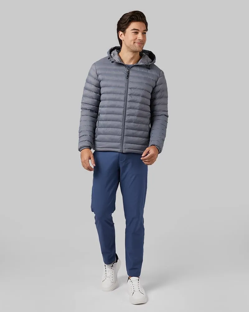 32 Degrees Heat Men's Lightweight Poly-Fill Packable Jacket | Zippered Pockets | Layering | Water Repellent