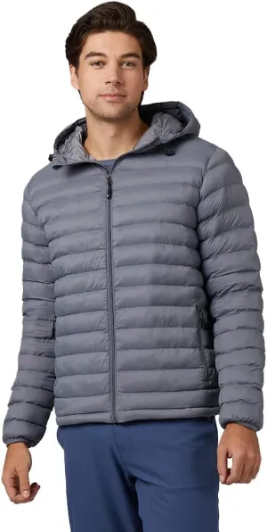 32 Degrees Heat Men's Lightweight Poly-Fill Packable Jacket | Zippered Pockets | Layering | Water Repellent