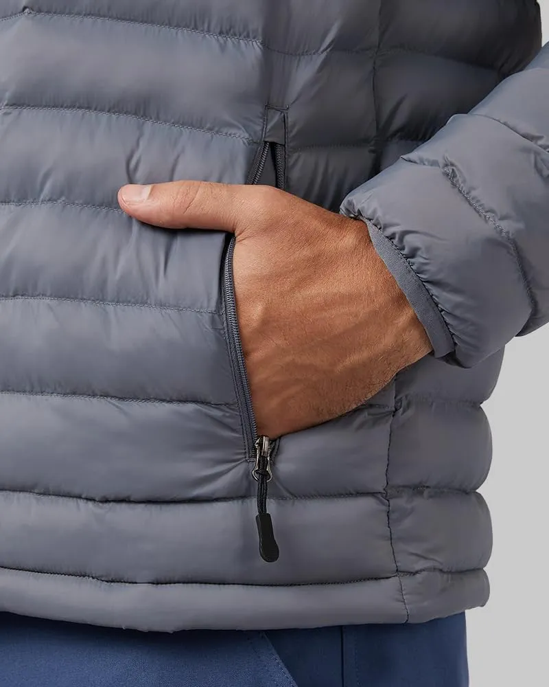 32 Degrees Heat Men's Lightweight Poly-Fill Packable Jacket | Zippered Pockets | Layering | Water Repellent