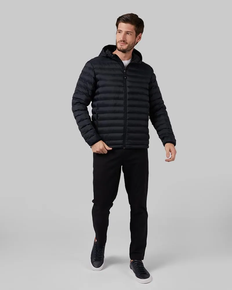 32 Degrees Heat Men's Lightweight Poly-Fill Packable Jacket | Zippered Pockets | Layering | Water Repellent