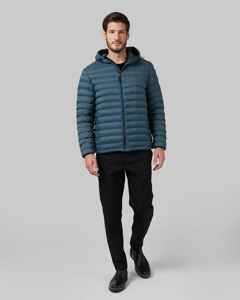 32 Degrees Heat Men's Lightweight Poly-Fill Packable Jacket | Zippered Pockets | Layering | Water Repellent