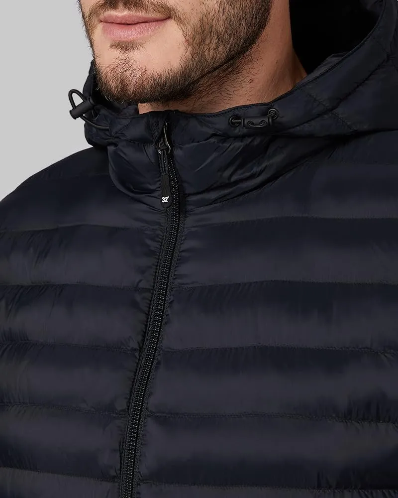 32 Degrees Heat Men's Lightweight Poly-Fill Packable Jacket | Zippered Pockets | Layering | Water Repellent