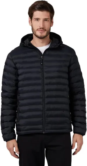 32 Degrees Heat Men's Lightweight Poly-Fill Packable Jacket | Zippered Pockets | Layering | Water Repellent