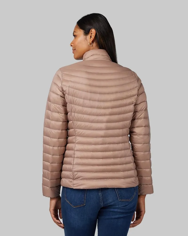 32 Degrees Heat Women's Ultra-Light Down Packable Jacket | Layering |Semi-Fitted | Zippered Pockets | Water Repellent