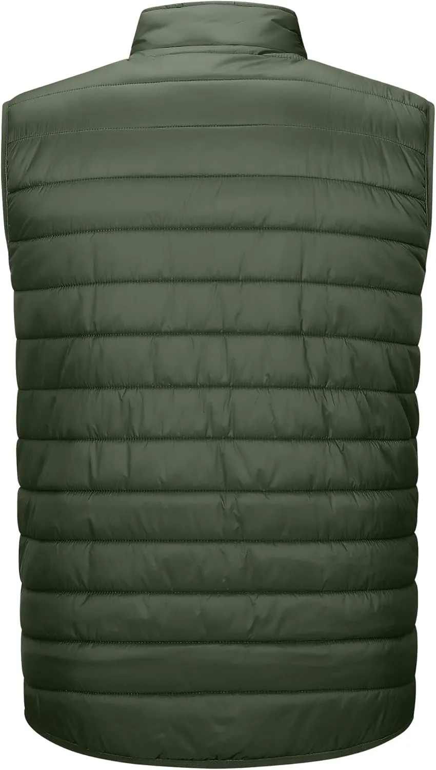 33,000ft Men's Lightweight Packable Insulated Puffer Vest Outerwear, Warm Winter Sleeveless Jacket for Golf Running