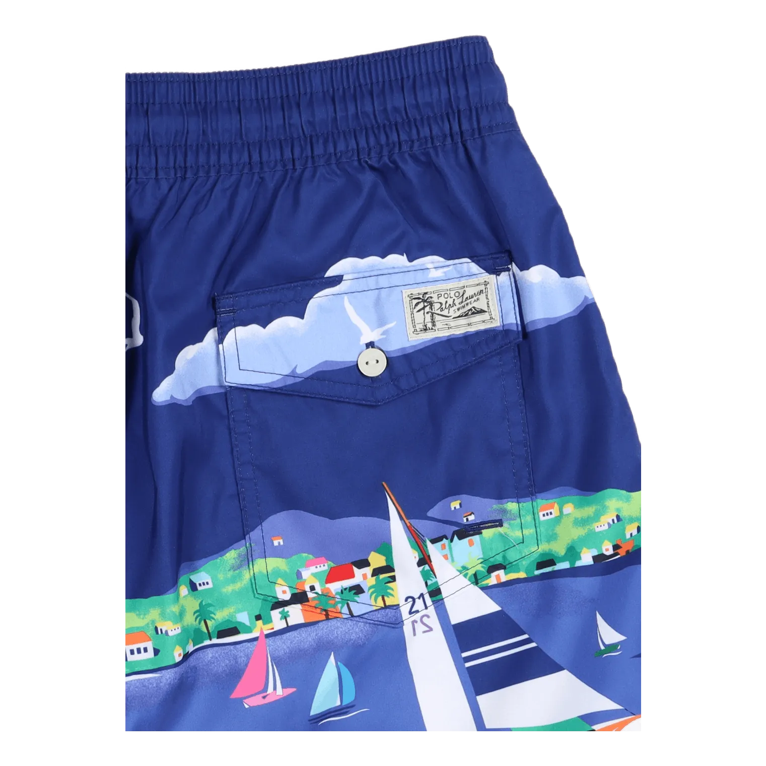 5.75-Inch Traveler Classic Swim Trunk Riviera Du Port Scenic