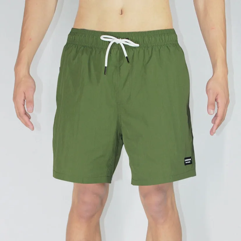6" Nylon Solid Volley Swim Shorts - Havana(3 for 100$)
