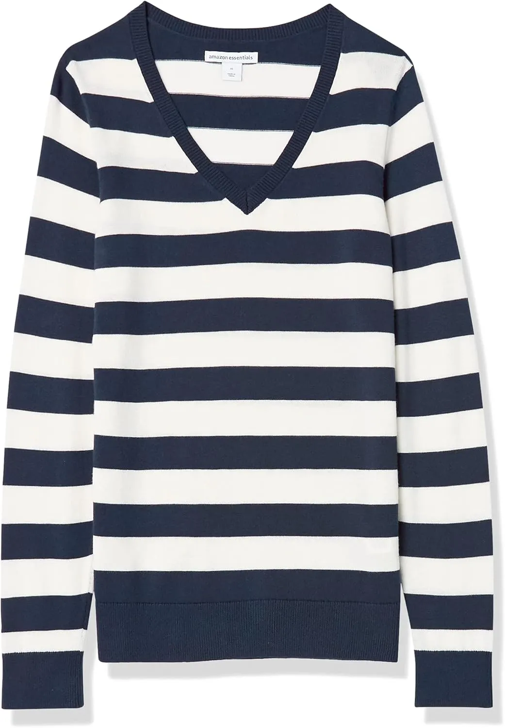 Amazon Essentials Women's Classic-Fit Lightweight Long-Sleeve V-Neck Sweater (Available in Plus Size)