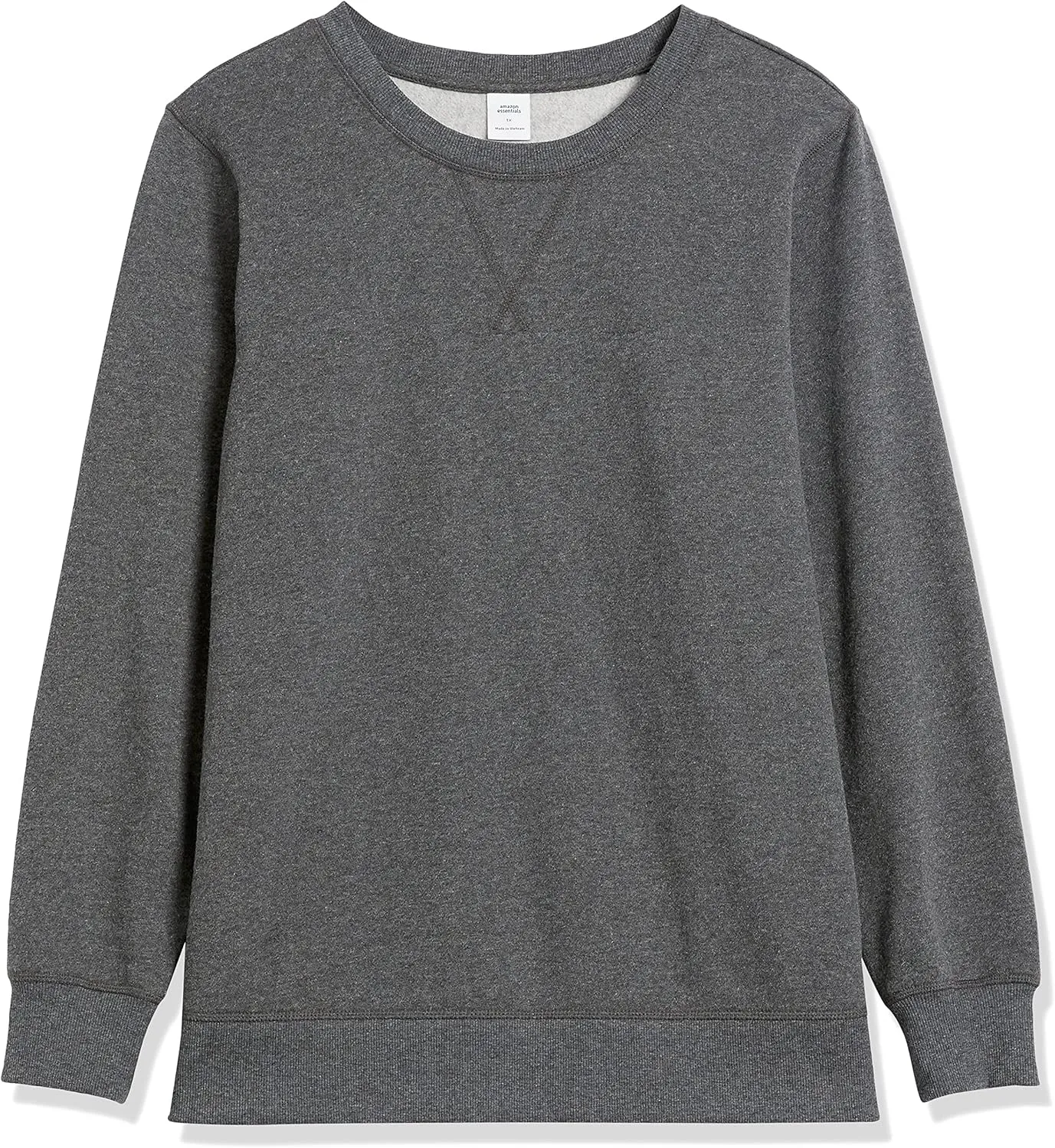 Amazon Essentials Women's Fleece Crewneck Sweatshirt (Available in Plus Size)