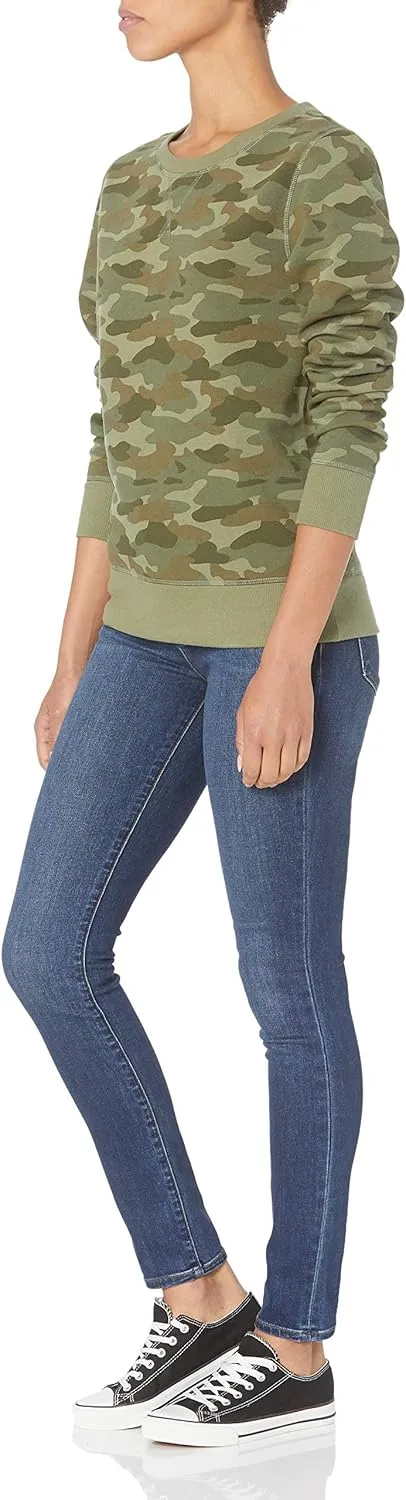 Amazon Essentials Women's Fleece Crewneck Sweatshirt (Available in Plus Size)