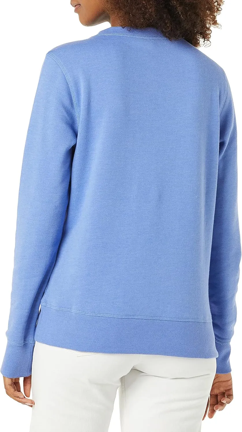 Amazon Essentials Women's Fleece Crewneck Sweatshirt (Available in Plus Size)