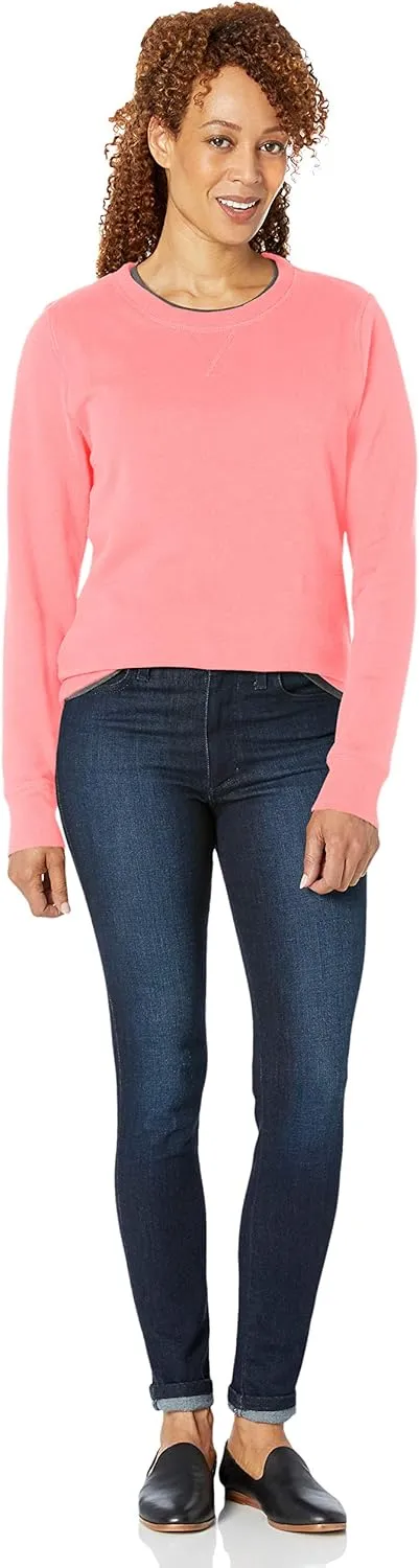 Amazon Essentials Women's Fleece Crewneck Sweatshirt (Available in Plus Size)