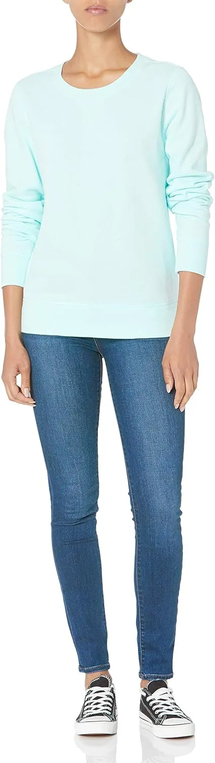 Amazon Essentials Women's Fleece Crewneck Sweatshirt (Available in Plus Size)