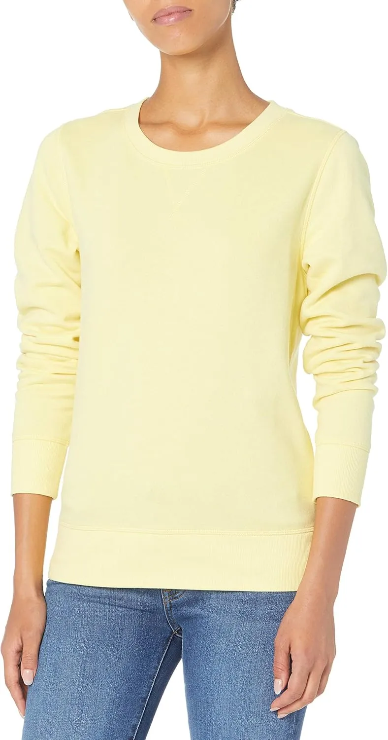 Amazon Essentials Women's Fleece Crewneck Sweatshirt (Available in Plus Size)