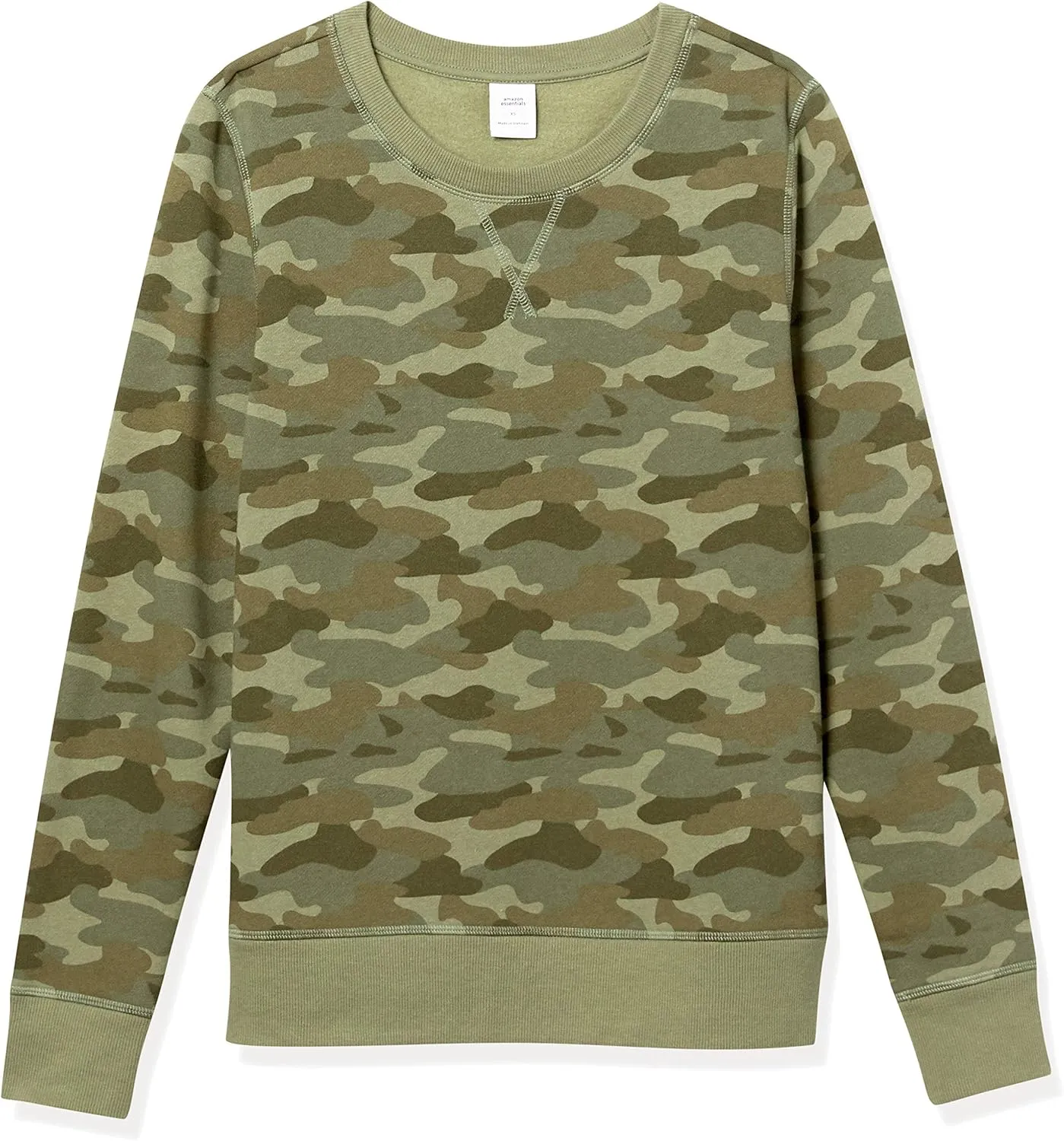 Amazon Essentials Women's Fleece Crewneck Sweatshirt (Available in Plus Size)