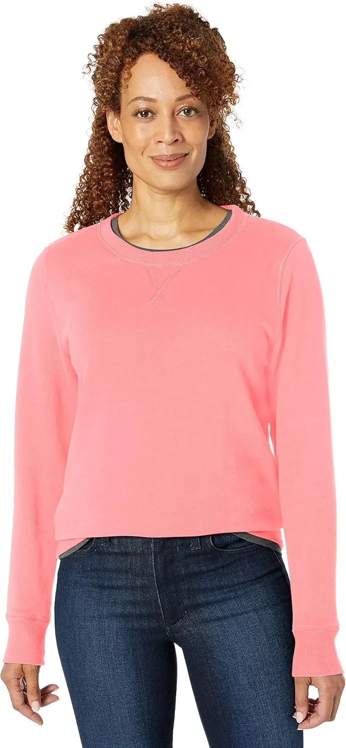 Amazon Essentials Women's Fleece Crewneck Sweatshirt (Available in Plus Size)
