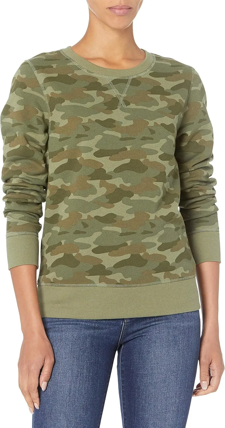 Amazon Essentials Women's Fleece Crewneck Sweatshirt (Available in Plus Size)