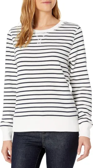 Amazon Essentials Women's Fleece Crewneck Sweatshirt (Available in Plus Size)