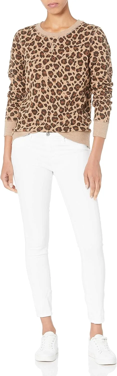Amazon Essentials Women's Fleece Crewneck Sweatshirt (Available in Plus Size)
