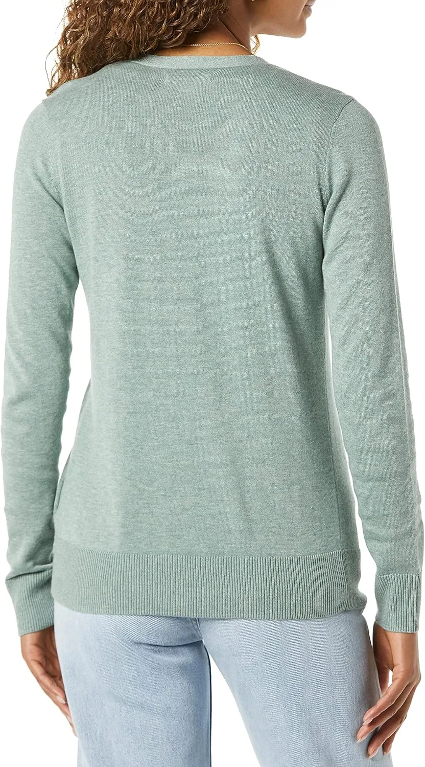 Amazon Essentials Women's Lightweight V-Neck Cardigan Sweater (Available in Plus Size)