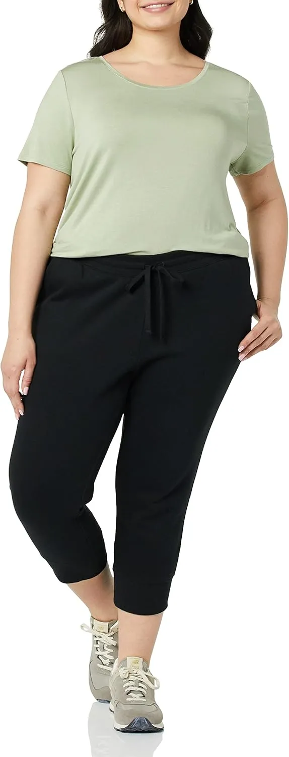 Amazon Essentials Women's Short-Sleeve Scoopneck Tunic, Pack of 2