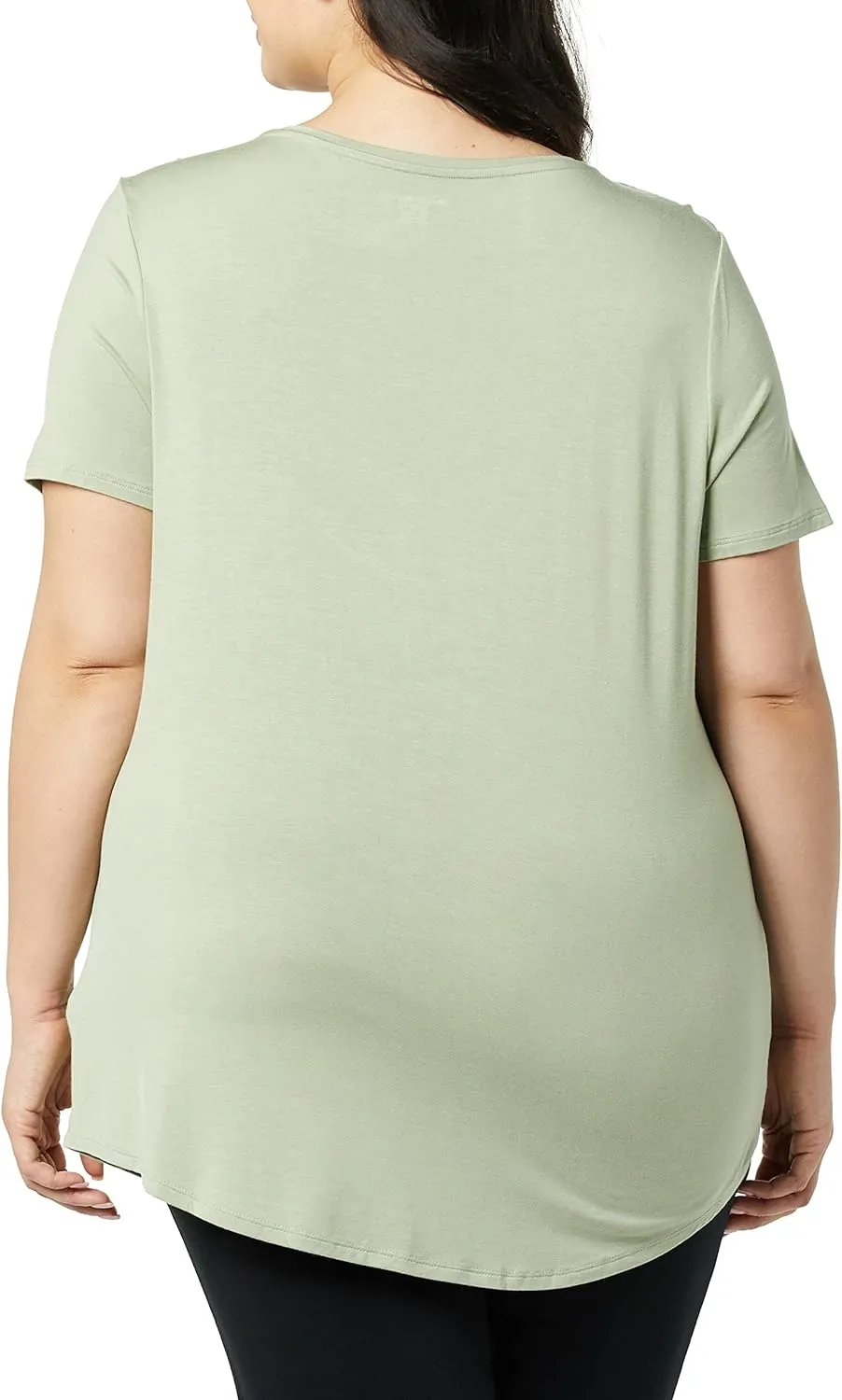 Amazon Essentials Women's Short-Sleeve Scoopneck Tunic, Pack of 2