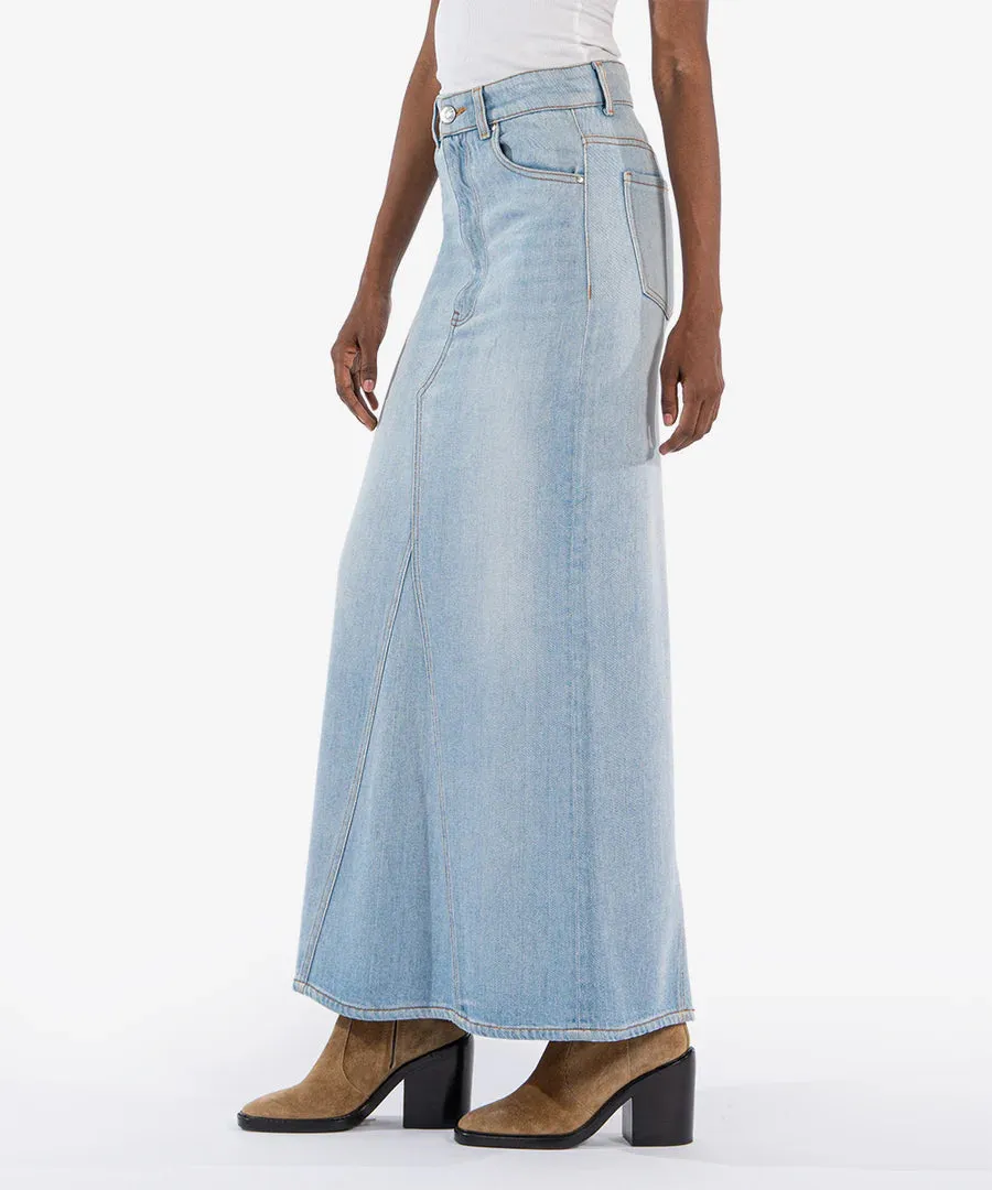 Annalise Denim Maxi Skirt