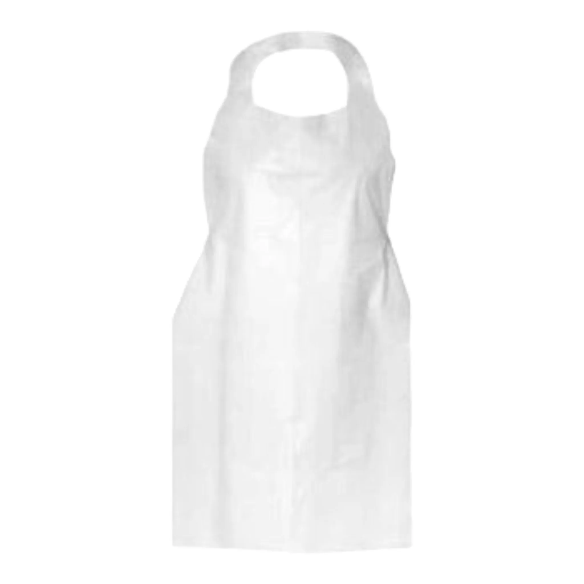 Apron Disposable Plastic White 660x1010mmx20mic 100pack