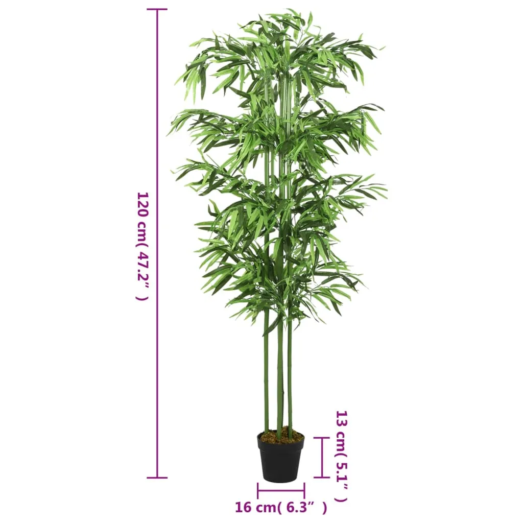 Artificial Bamboo Tree 384 Leaves 120 cm Green