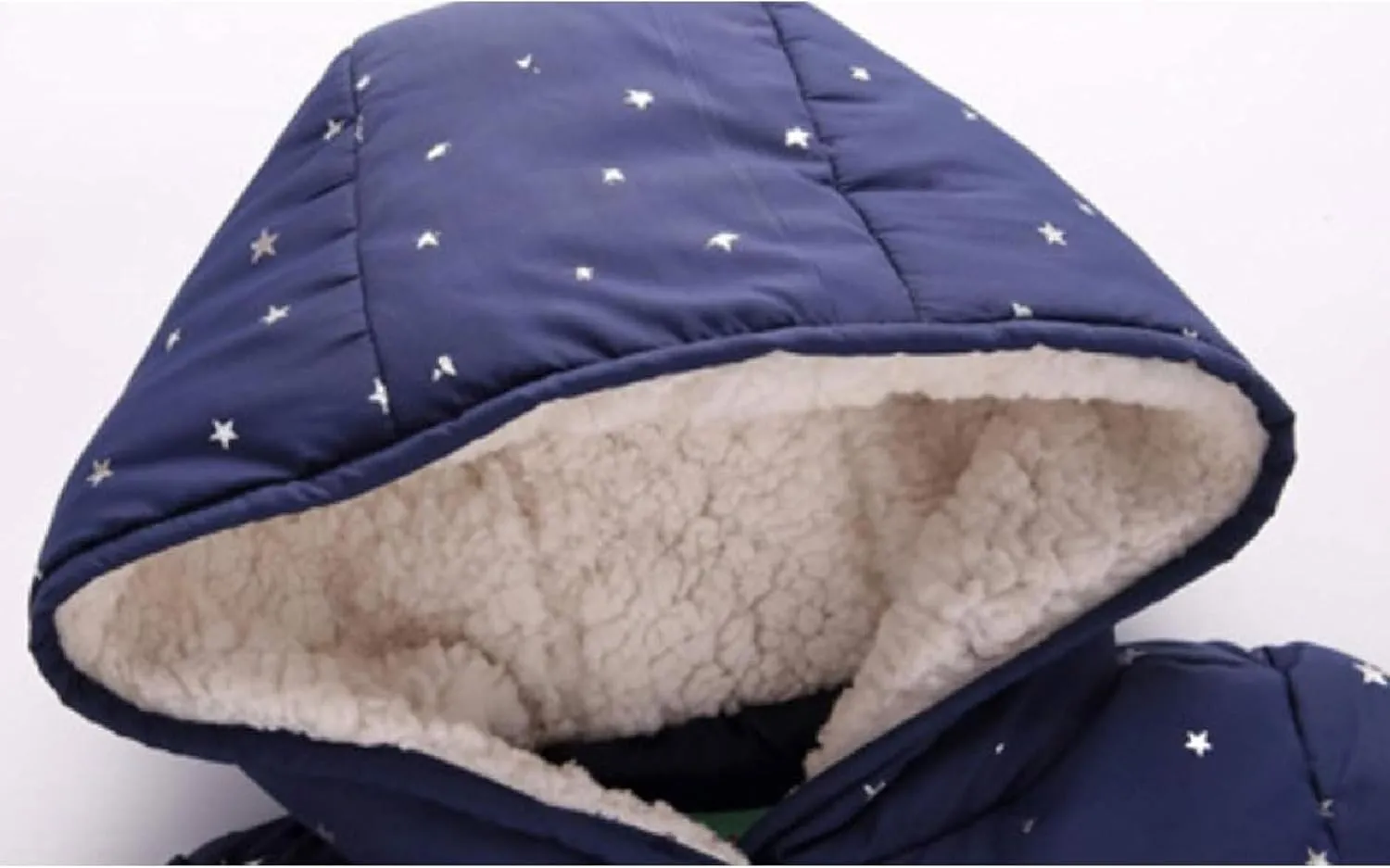 ASSICON Baby Girls Autumn Winter Fleece Coats Snow Thick Down Cotton Padded Jacket Kids Hooded Zipper Outerwear Clothes Warm Puffer Jackets