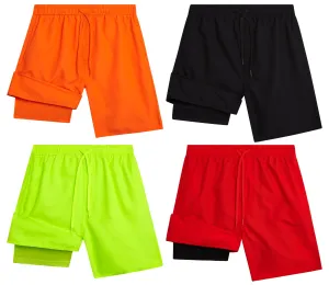 B-88340 - Wholesale Boy's Solid Swim Trunk with Compression Liner