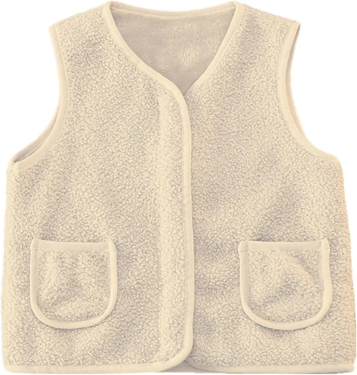 Baby Boys Girls Winter Vest Fleece Zip up Cute Soft Waistcoat Jackets