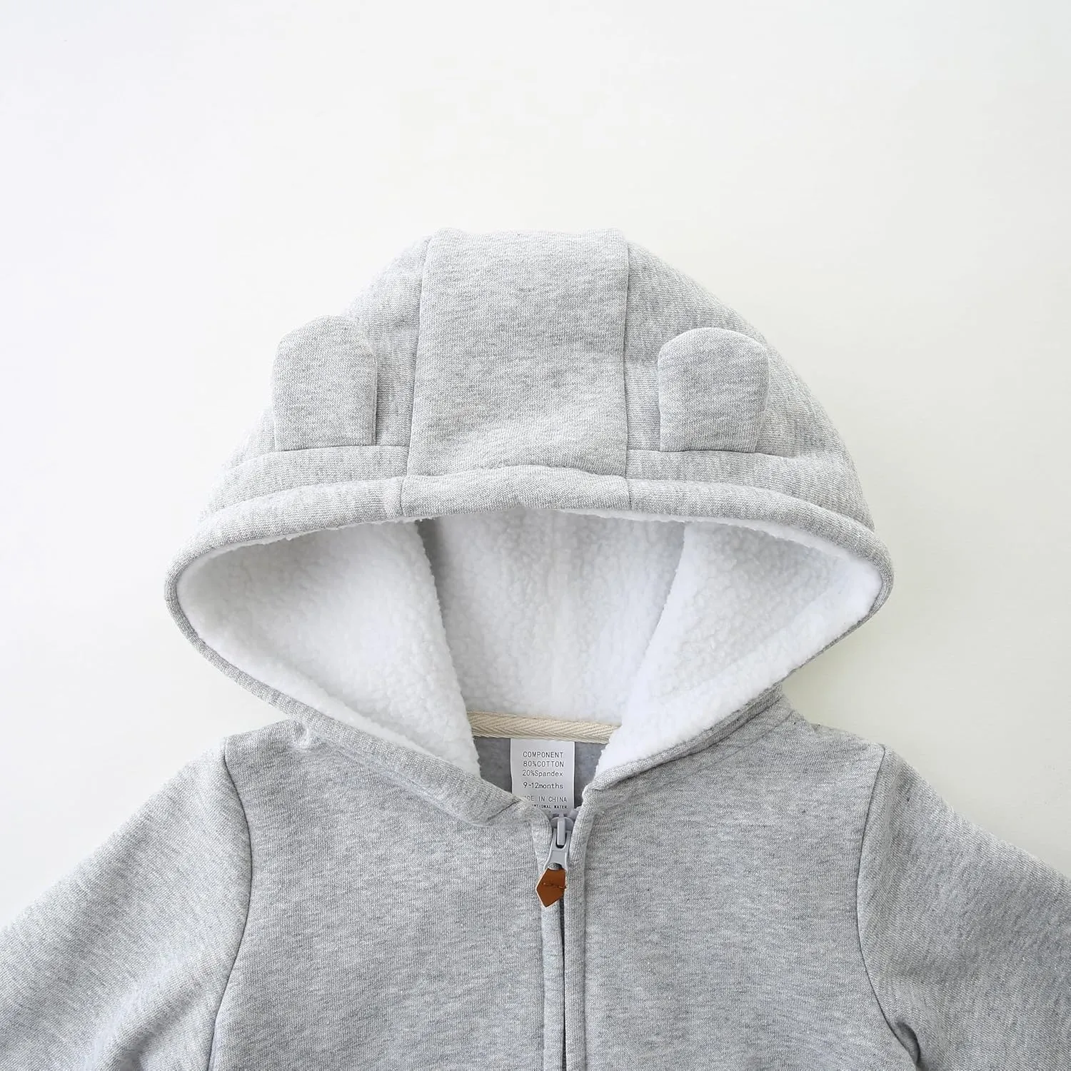 Baby Girls Boys Warm Adorable Hooded Zip Coat for Fall Spring Outerwear 3-24M Kids Jacket