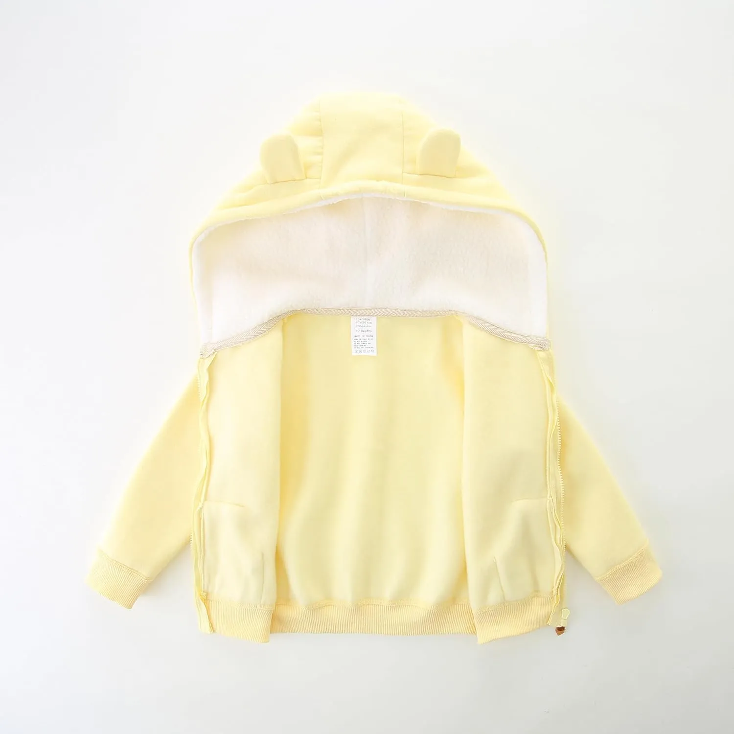 Baby Girls Boys Warm Adorable Hooded Zip Coat for Fall Spring Outerwear 3-24M Kids Jacket