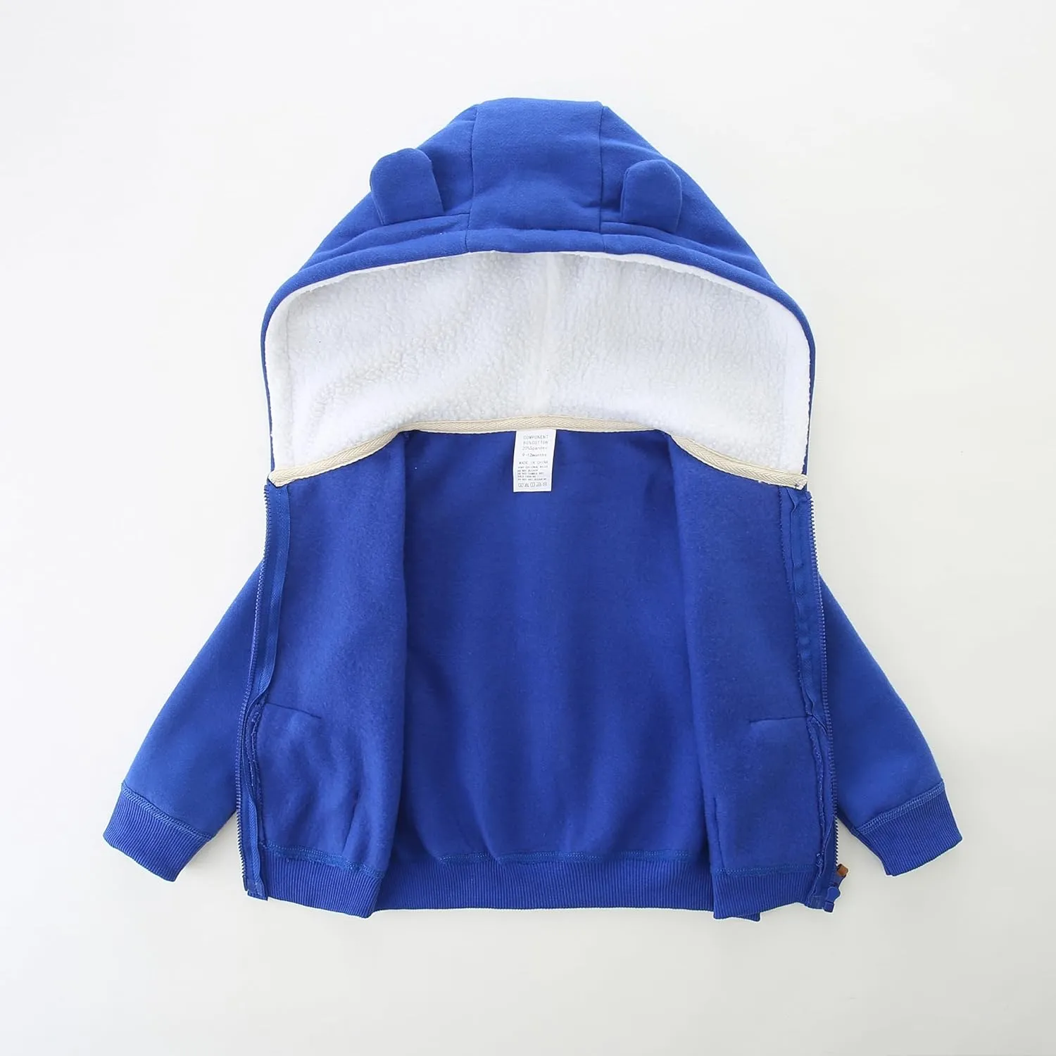 Baby Girls Boys Warm Adorable Hooded Zip Coat for Fall Spring Outerwear 3-24M Kids Jacket