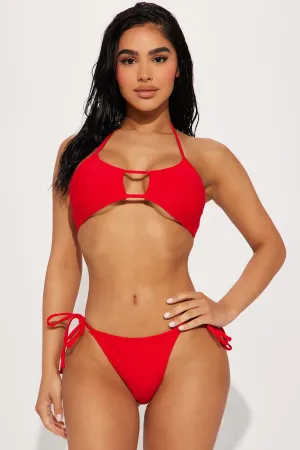Beach Bae 2 Piece Bikini - Red
