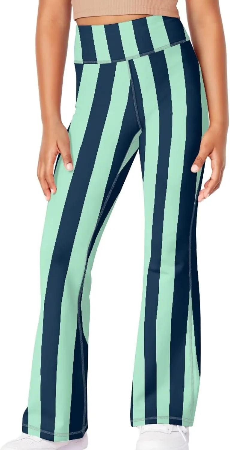 Bell Bottom Leggings for Girls Flare Yoga Pants Casual Summer Breathable Workout Oufit Kids High Waisted Legging