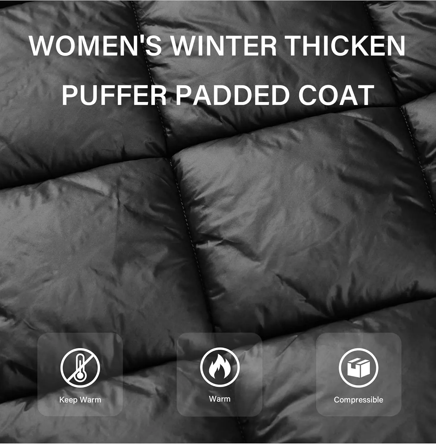 Bellivera Women Long Heavy Puffer Coat Diamond Quilted Thermal Thicken Winter Parka Windproof Jacket with Hood