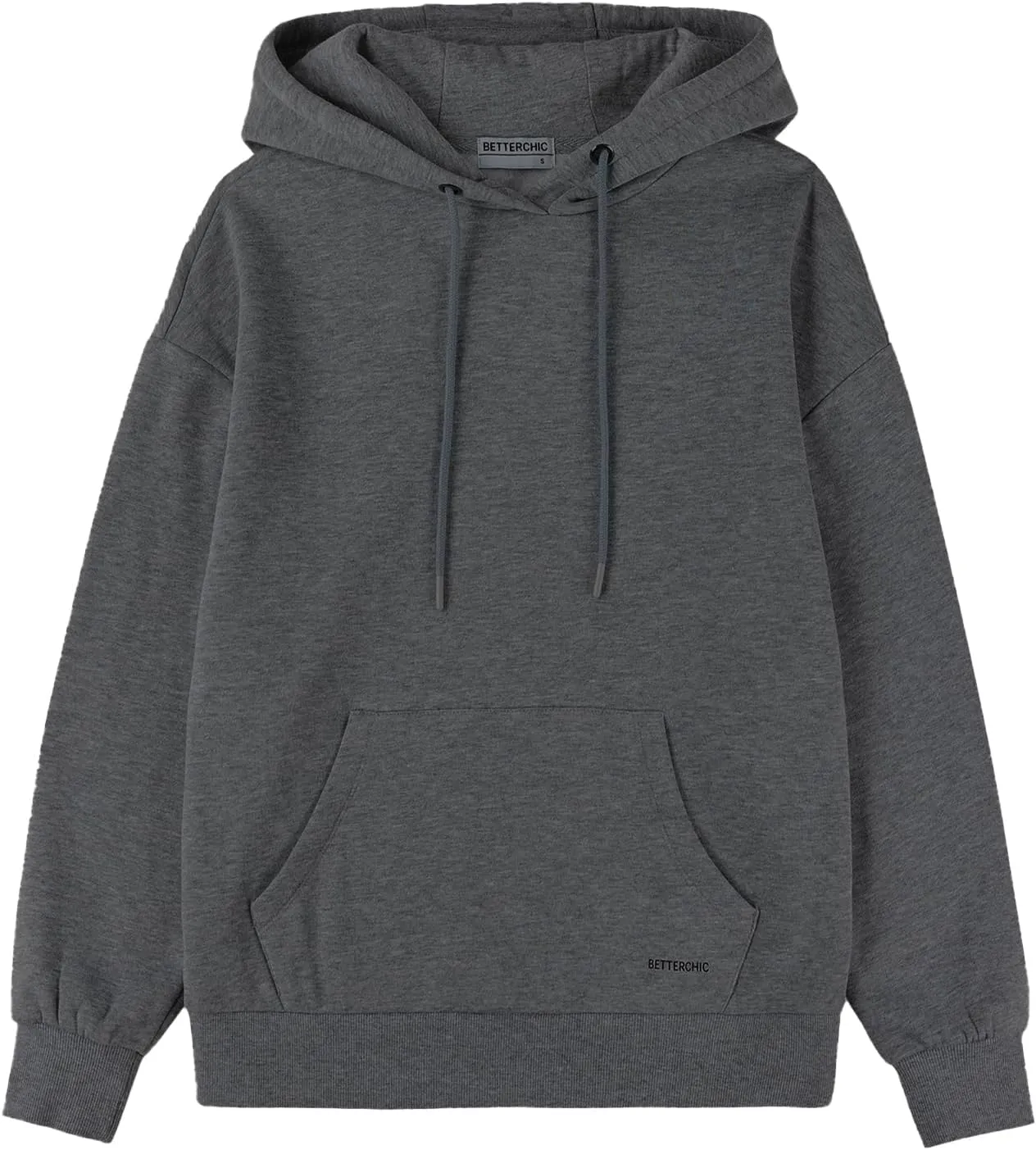 BETTERCHIC Women's Casual Hooded Sweatshirt Soft Brushed Fleece Pullover Hoodie Size S-2XL