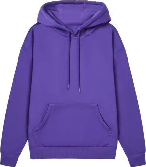 BETTERCHIC Women's Casual Hooded Sweatshirt Soft Brushed Fleece Pullover Hoodie Size S-2XL
