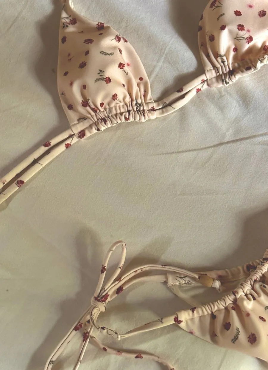 Bikini Top Adriana - Floral Garden Print