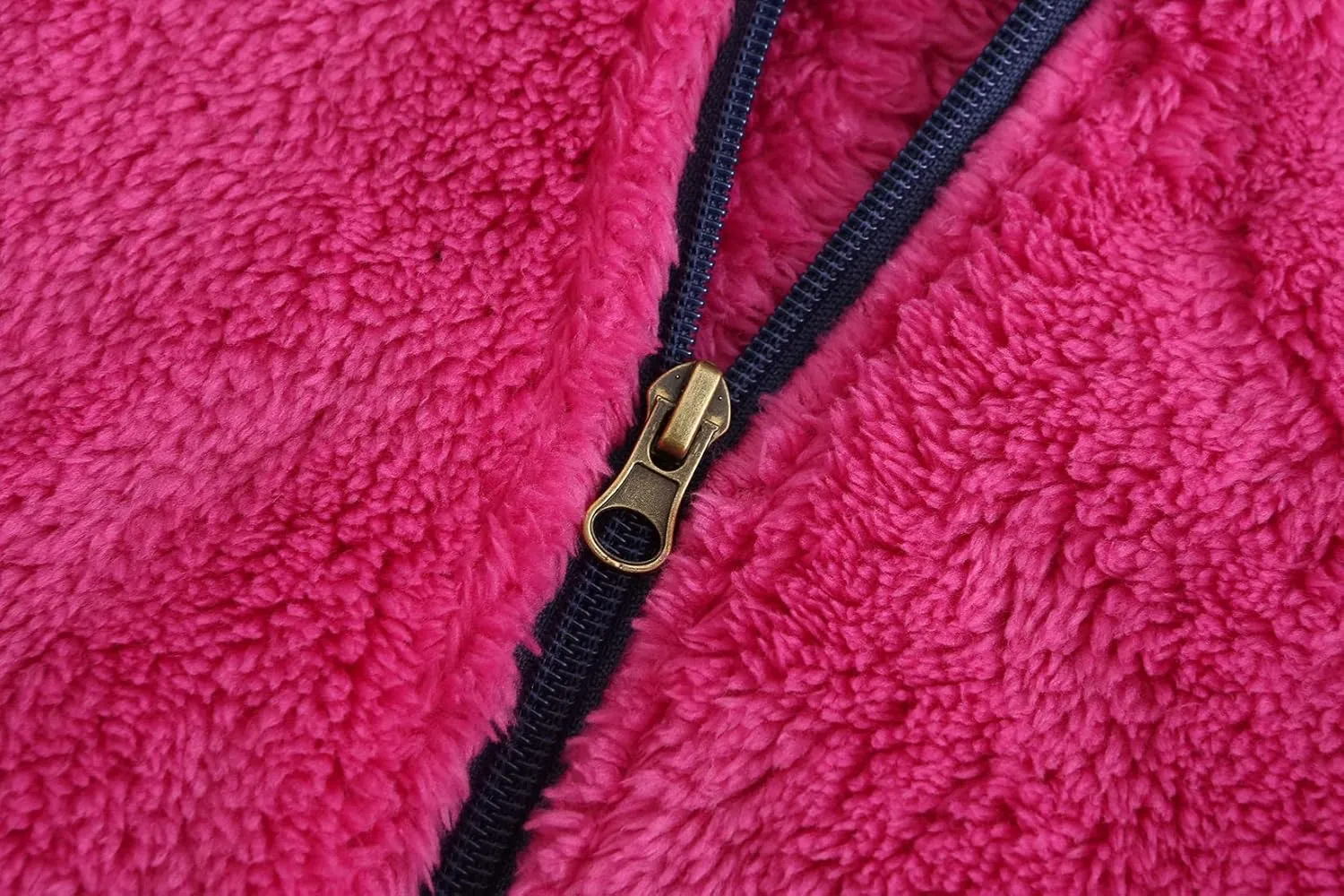 Boys Girls Soft Fleece Sherpa Full-zip Jacket