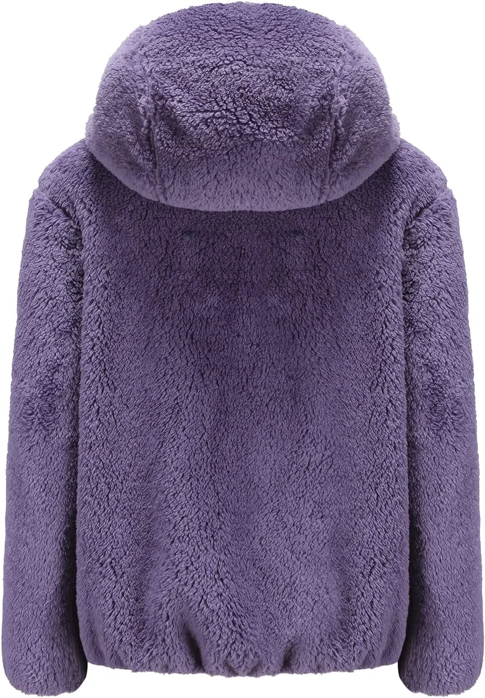 Boys Girls Soft Fleece Sherpa Full-zip Jacket